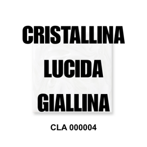 CLA 000003 cristallina per ceramica lucida giallina idonea MOCA per uso alimentare Colorobbia ViErreBi Marostica
