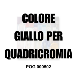 POG 000502 colore per ceramica giallo per quadricromia Colorobbia, utilizzabile come colore per vetro, colore per porcellana e gres - Vi.Erre.Bi Marostica