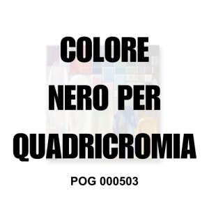 POG 000503 colore per ceramica nero per quadricromia Colorobbia, utilizzabile come colore per vetro, colore per porcellana e gres - Vi.Erre.Bi Marostica