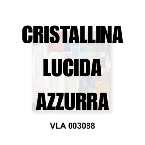 VLA 003088 cristallina per ceramica lucida azzurra Colorobbia idonea alimentare MOCA, ViErreBi Marostica