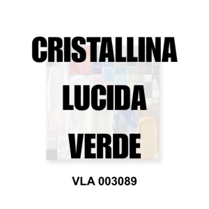 VLA 003089 cristallina per ceramica lucida verde Colorobbia idonea alimentare MOCA, ViErreBi Marostica