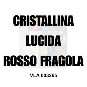 VLA 003265 cristallina per ceramica lucida rosso fragola Colorobbia idonea alimentare MOCA, ViErreBi Marostica